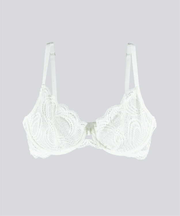 Sutiã Sem Bojo Aro Push Up Brigite Branco Jescri Lingerie de