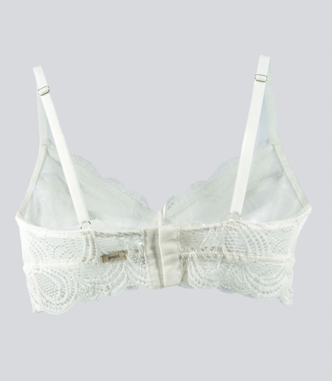 Suti Sem Bojo Sem Aro Rendado Brigite Off White Jescri Lingerie De