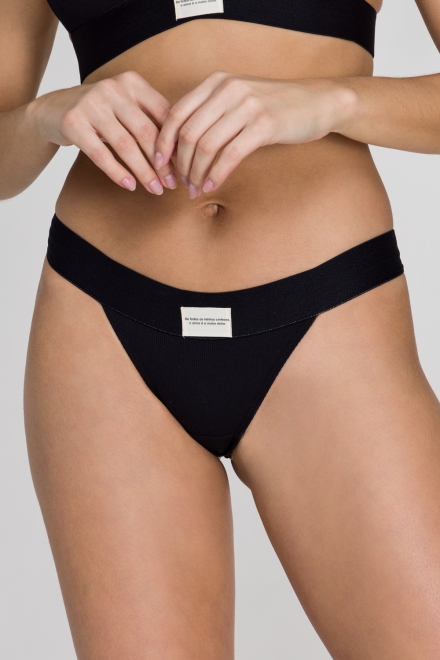 Calcinha String Em Viscose Sol Preto Jescri Lingerie De Qualidade E