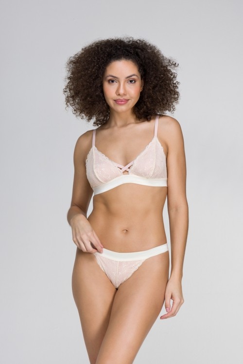 Calcinha String De Renda Forro De Viscose Milla Jescri Lingerie