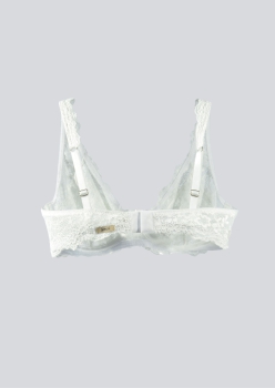 Suti Sem Bojo Push Up Em Renda New Branco Jescri Lingerie De