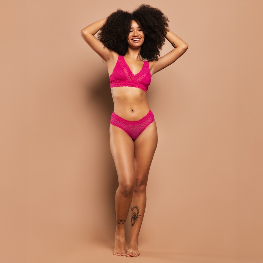 Suti Top Triangulo Alongado Brisa Pink Jescri Lingerie De