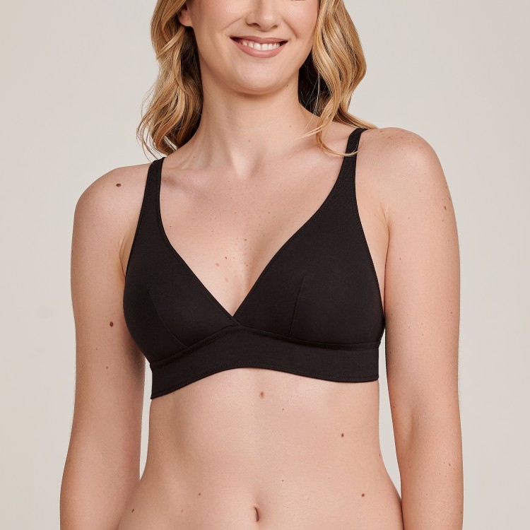 Suti Top Sem Aro Em Algod O Pima Preto Jescri Lingerie De