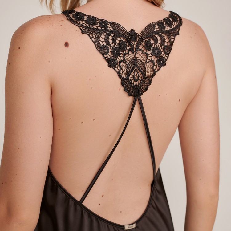 Camisola  Midi  Em Cetim