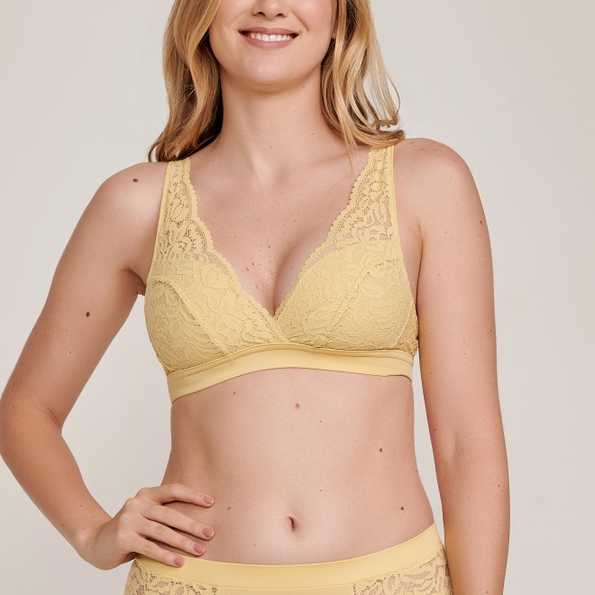 Sutiã Top Sem Bojo Girassol Amarelo