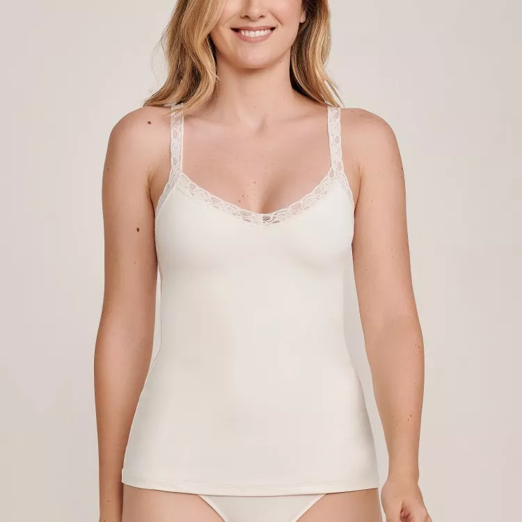 Camisete Em Microfibra Dora  Off White