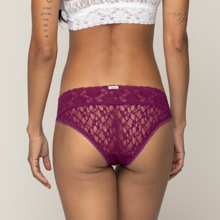Calcinha Biquíni de Laise e Renda Ladies Roxo