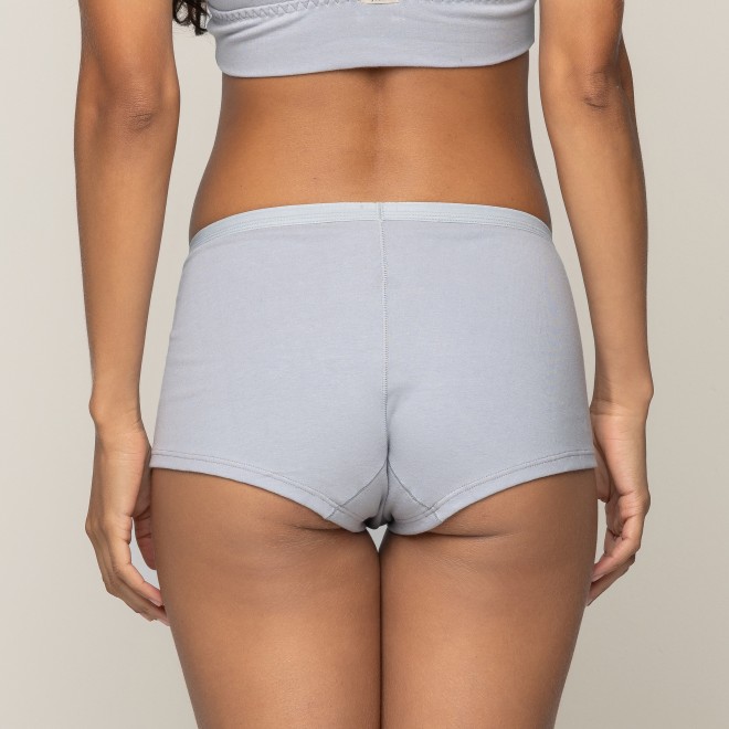 Caleçon Estilo Cueca Feminina Natural Cinza