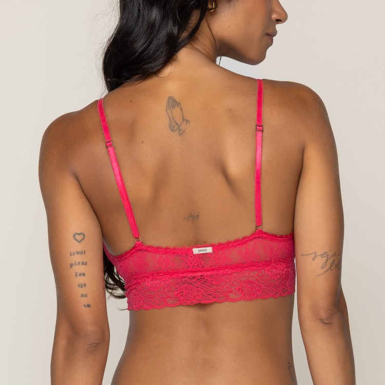 Top em Renda Sem bojo Ladies Pink