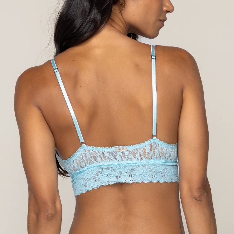 Top em Renda Sem bojo Ladies Azul