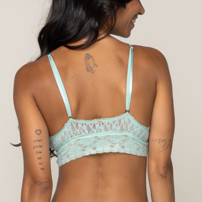 Top em Renda Sem bojo Ladies Verde