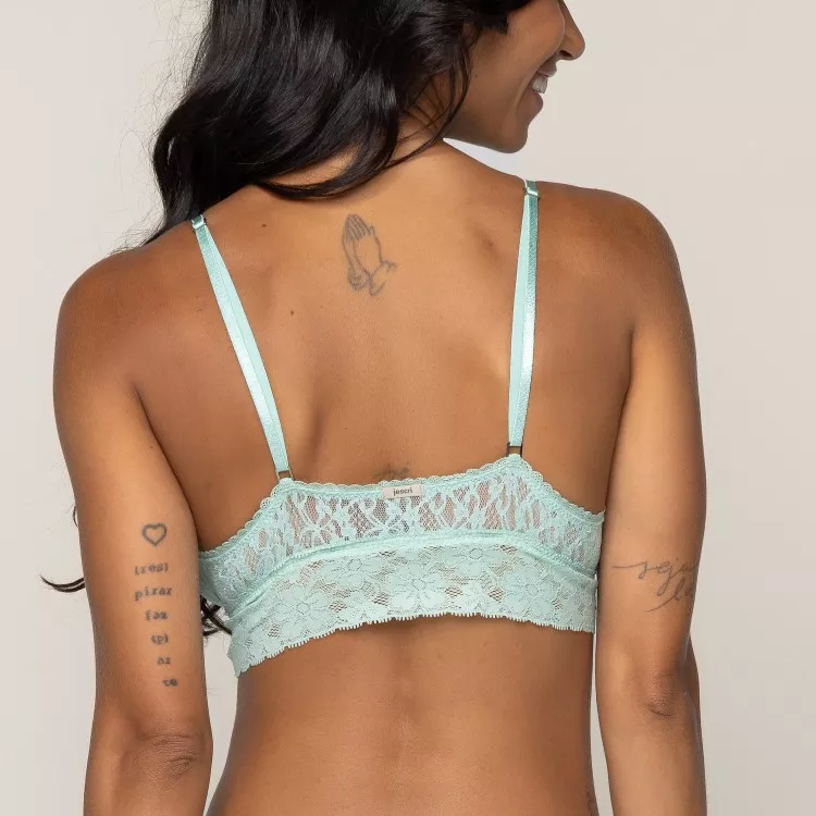 Top em Renda Sem bojo Ladies Verde