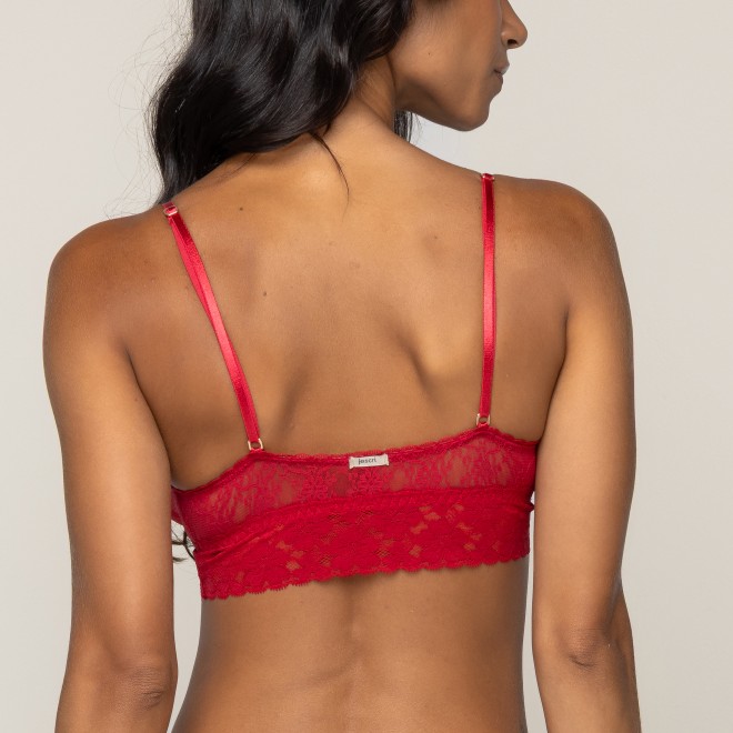 Top em Renda Sem bojo Ladies Vermelho