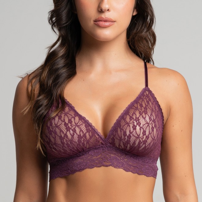 Top em Renda Sem bojo Ladies Roxo