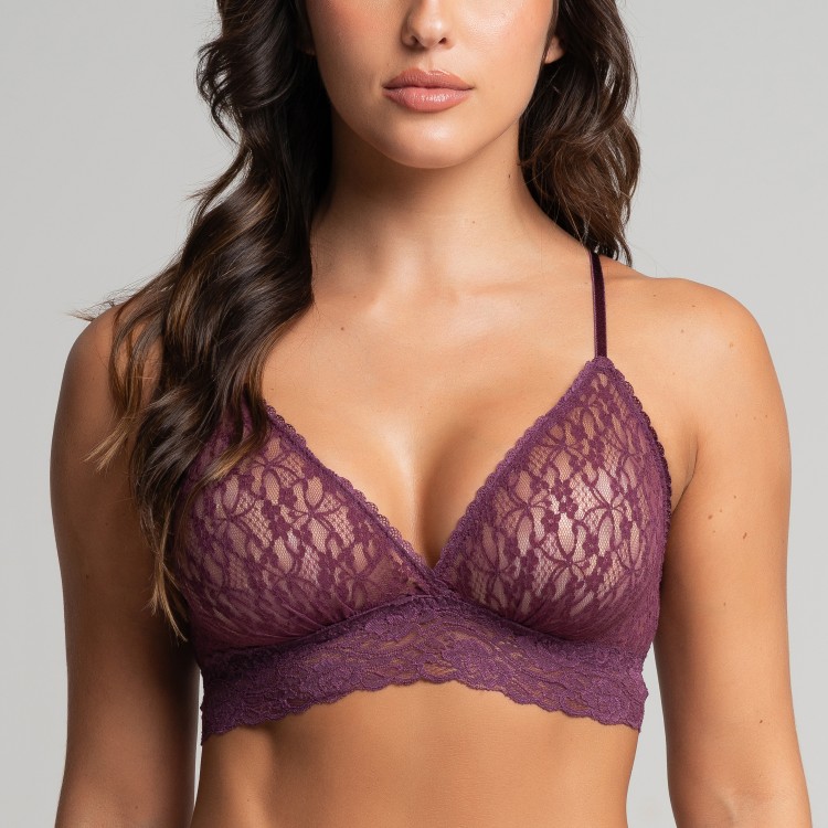 Top em Renda Sem bojo Ladies Roxo