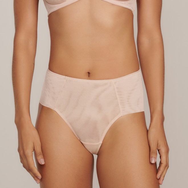 Calcinha Alta em tule de brilho Star Rosa