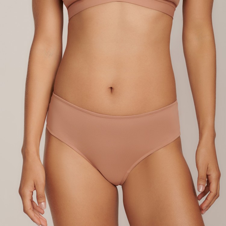 Calcinha Fio Dental Biquini Dora em Microfibra Mocha