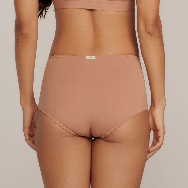 Calcinha Caleçon em Microfibra Augusta Mocha