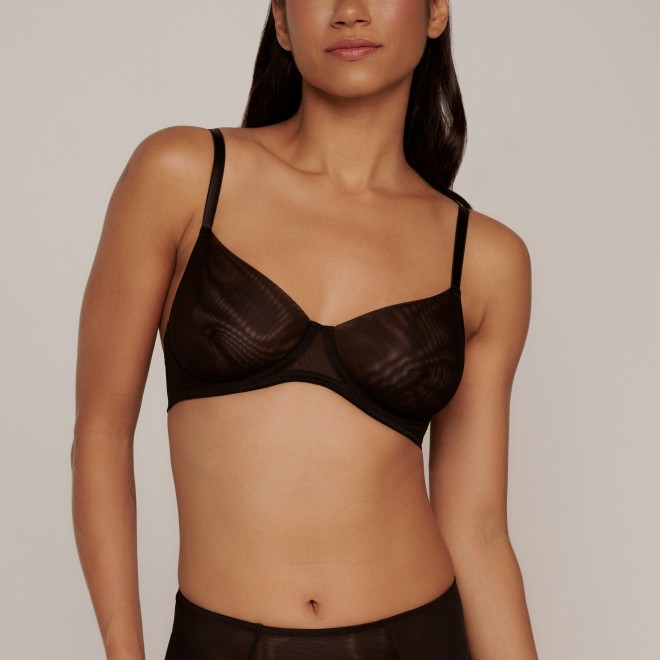 Sutiã de Tule com Aro Star Preto