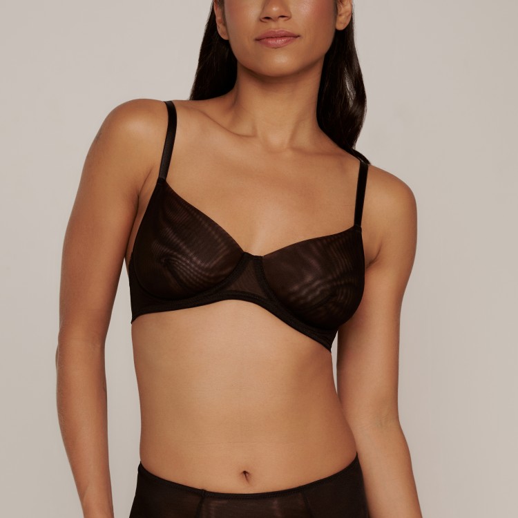 Sutiã de Tule com Aro Star Preto