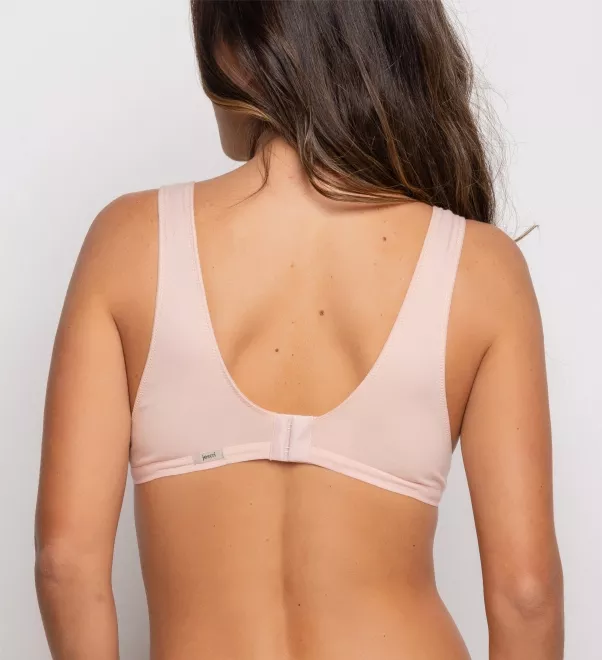 Sutiã Top Triângulo Natural Rosa