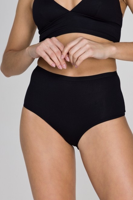 Calcinha Hot pant em Viscose  Sol Preto