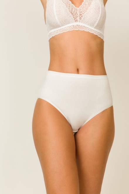 Calcinha Hot Pant Básica Cotton OffWhite