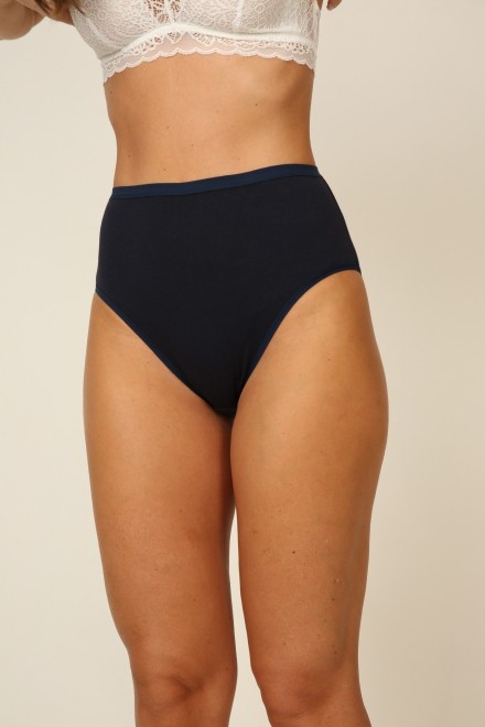 Calcinha Hot Pant Básica Cotton  Marinho