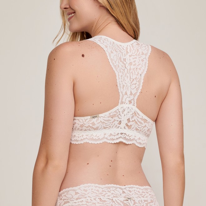 Top Rendado Nadador Marjorie Off White
