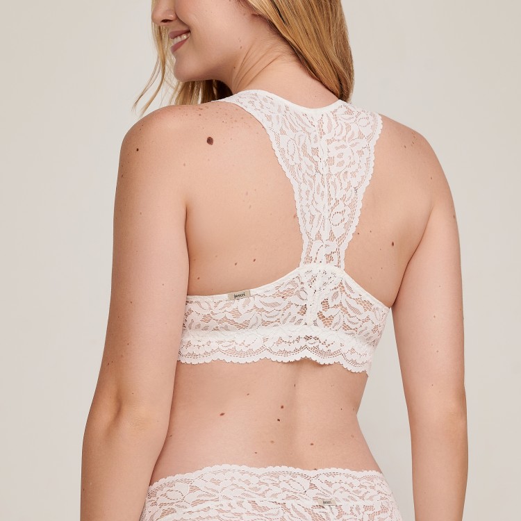 Top Rendado Nadador Marjorie Off White