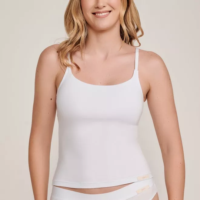 Camisete Confort em Algodão Pima  Branco