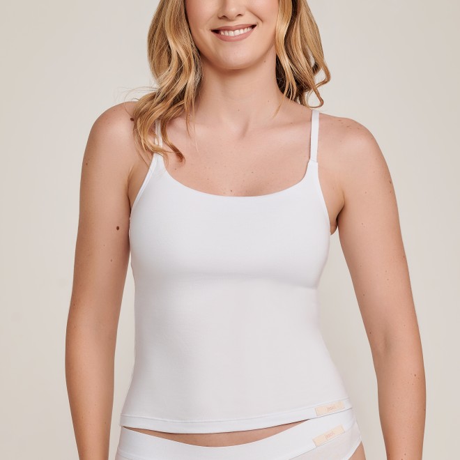 Camisete Confort em Algodão Pima  Branco