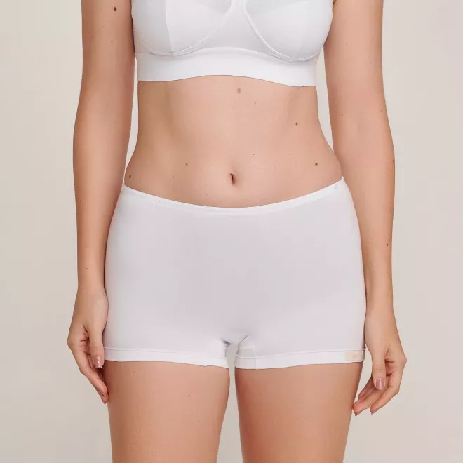 Shortinho Boxer em Algodão Pima Branco