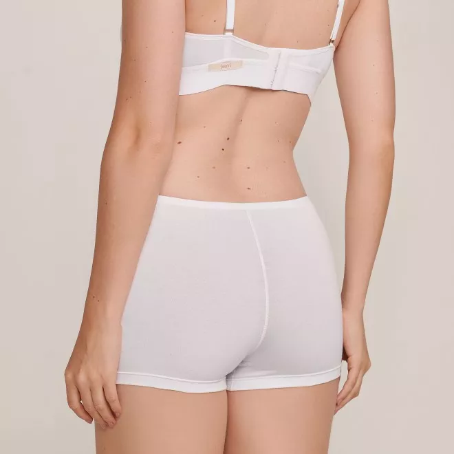 Shortinho Boxer em Algodão Pima Branco