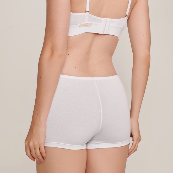 Shortinho Boxer em Algodão Pima Branco