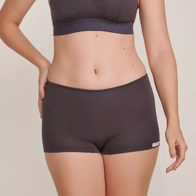 Shortinho Boxer em Algodão Pima Cinza