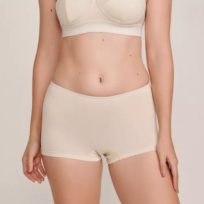 Shortinho Boxer em Algodão Pima Off White