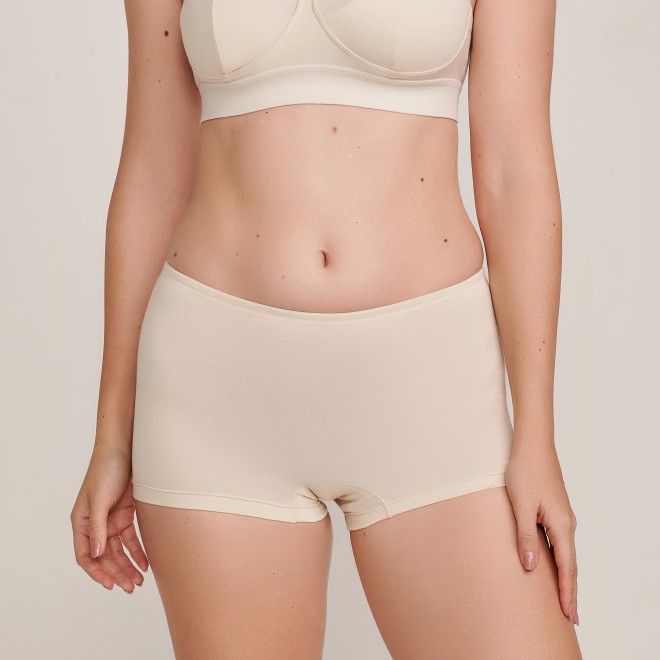 Shortinho Boxer em Algodão Pima Off White