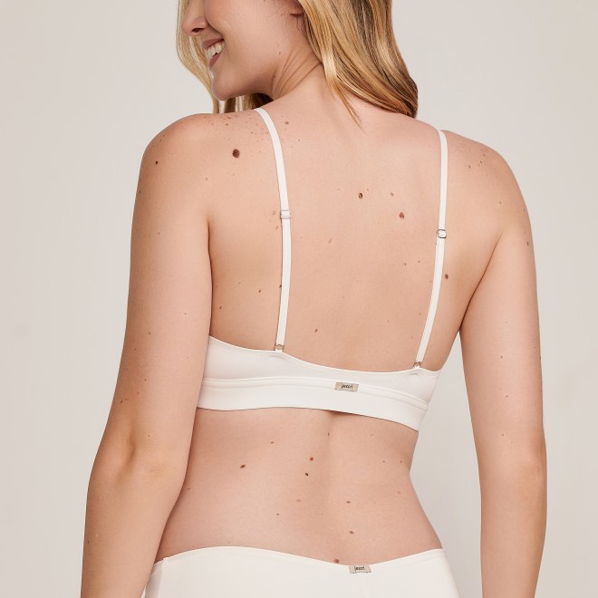 Sutiã Top Dora em Microfibra  OffWhite