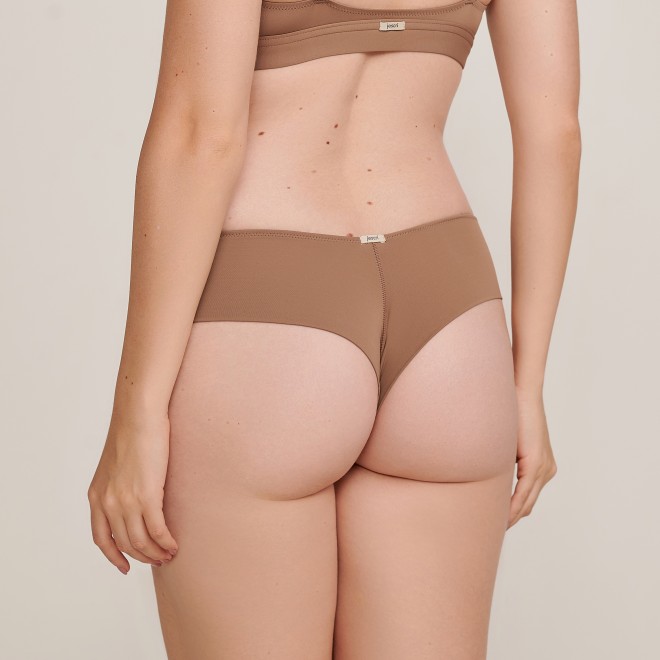 Calcinha Fio Dental Biquini Dora em Microfibra Chocolate