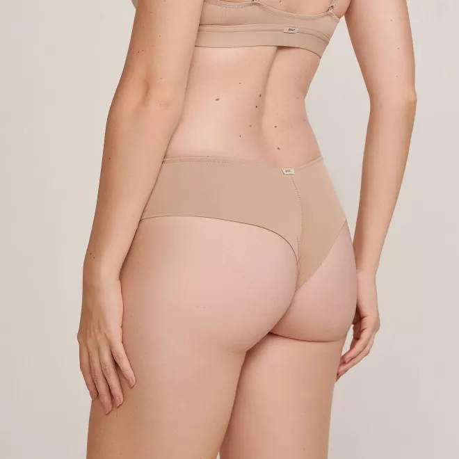 Calcinha Fio Dental Biquini Dora em Microfibra Chocolate