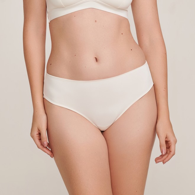Calcinha Fio Dental Biquini Dora em Microfibra   OffWhite