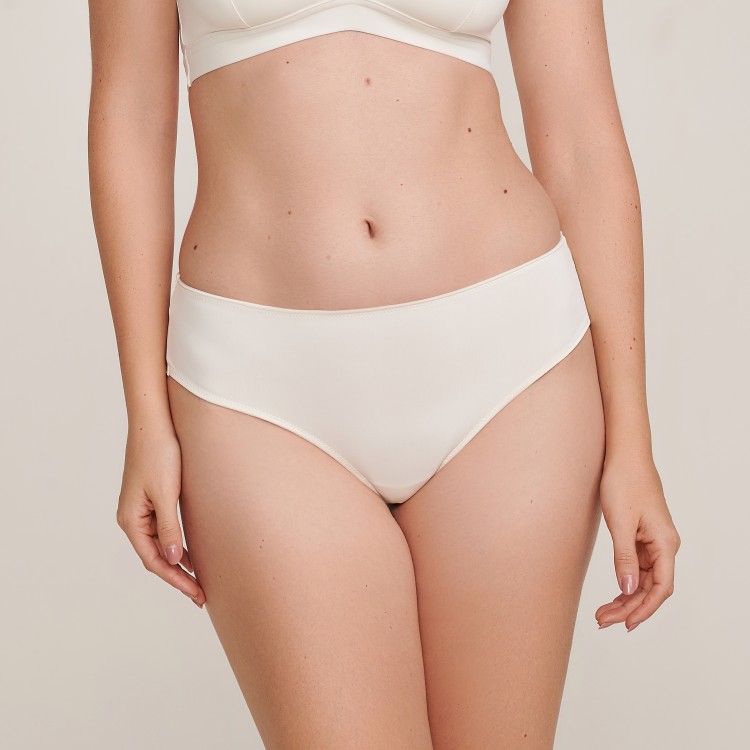 Calcinha Fio Dental Biquini Dora em Microfibra   OffWhite