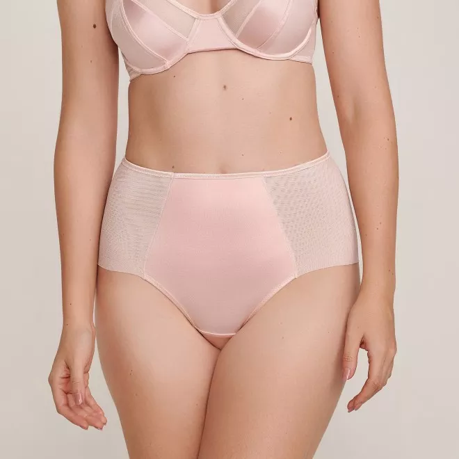 Calcinha Hot Pant Cintura alta Microfibra Mariah Rosé