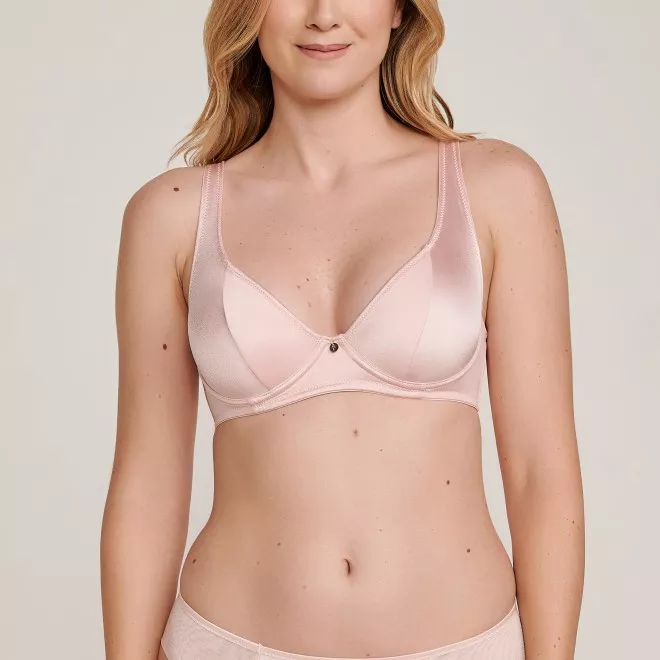 Sutiã Sem Bojo com Aro Micro Sophia Rosé