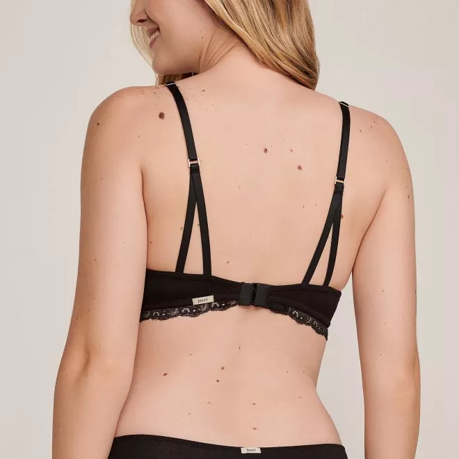 Sutiã Com Bojo Básico Viscose Vivi  Preto