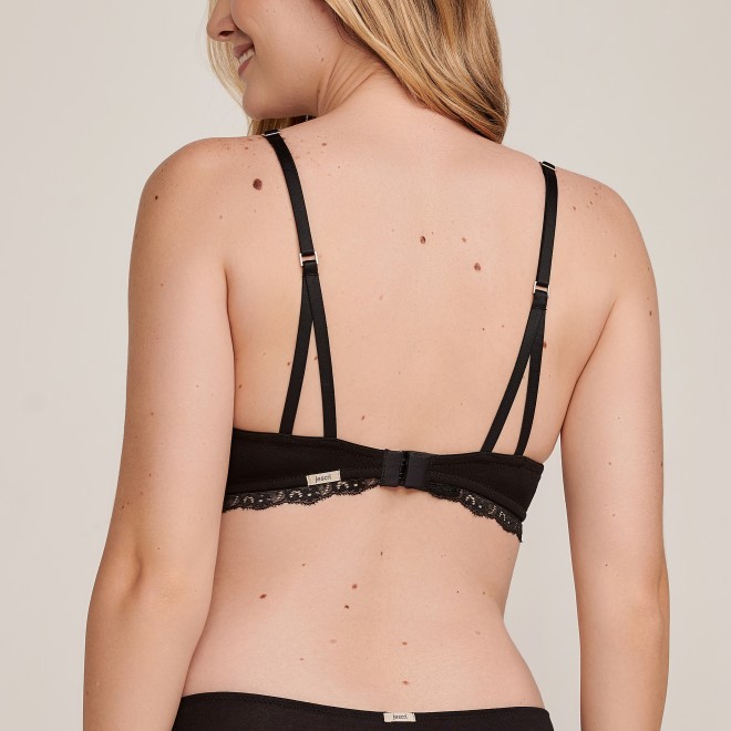 Sutiã Com Bojo Básico Viscose Vivi  Preto