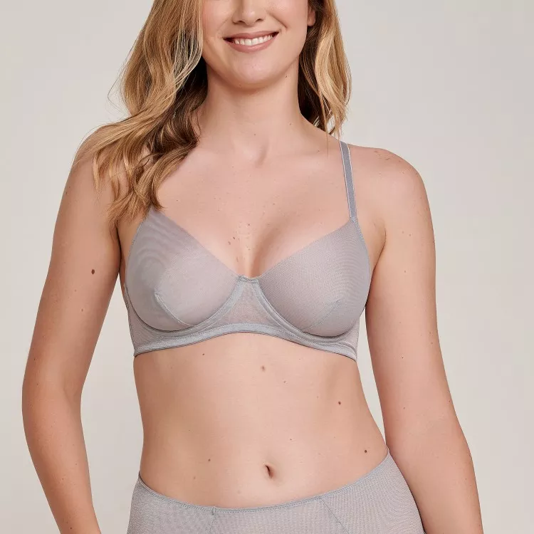 Sutiã de Tule com Aro Star  Cinza